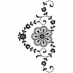 Flowers And Tree Embroidery Design 11